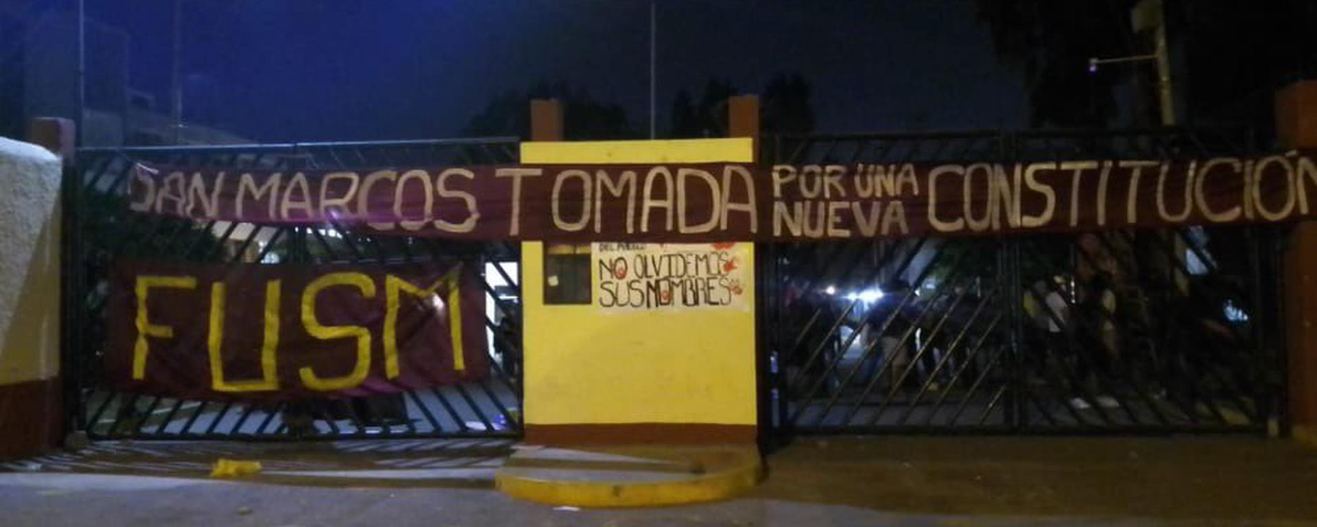 San Marcos: así fue la toma de la universidad por estudiantes para alojar a manifestantes | VIDEOS