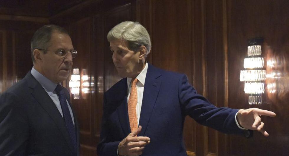 John Kerry y Serguéi Lavrov. (Foto: EFE)