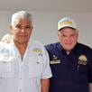 El candidato a la Presidencia de Panamá José Raúl Mulino (izq) junto al expresidente Ricardo Martinelli, quien está asilado en la embajada de Nicaragua en Panamá. (EFE/ Campaña José Raúl Mulino).