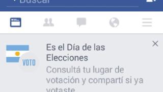 Megáfono electoral de Facebook se usó en comicios en Argentina