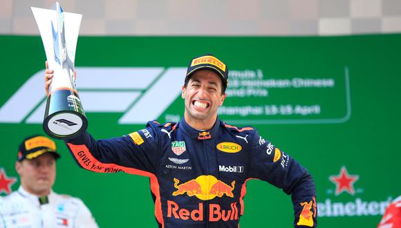 Fórmula 1: Daniel Ricciardo ganó el GP de China para sorpresa de todos. (Foto: AFP)