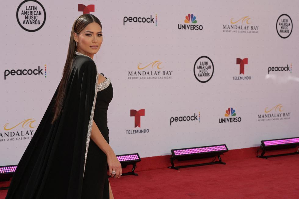 La modelo mexicana Andrea Meza asiste a los Latin American Music Awards (Latin AMAs 2022) en Las Vegas, Nevada el 21 de abril del 2022. (Foto: Bridget Bennett / AFP)