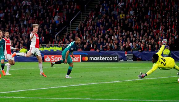 Ajax vs. Tottenham: Lucas Moura acercó a los 'Spurs' con este golazo en las semifinales de la Champions League. (Foto: Reuters)