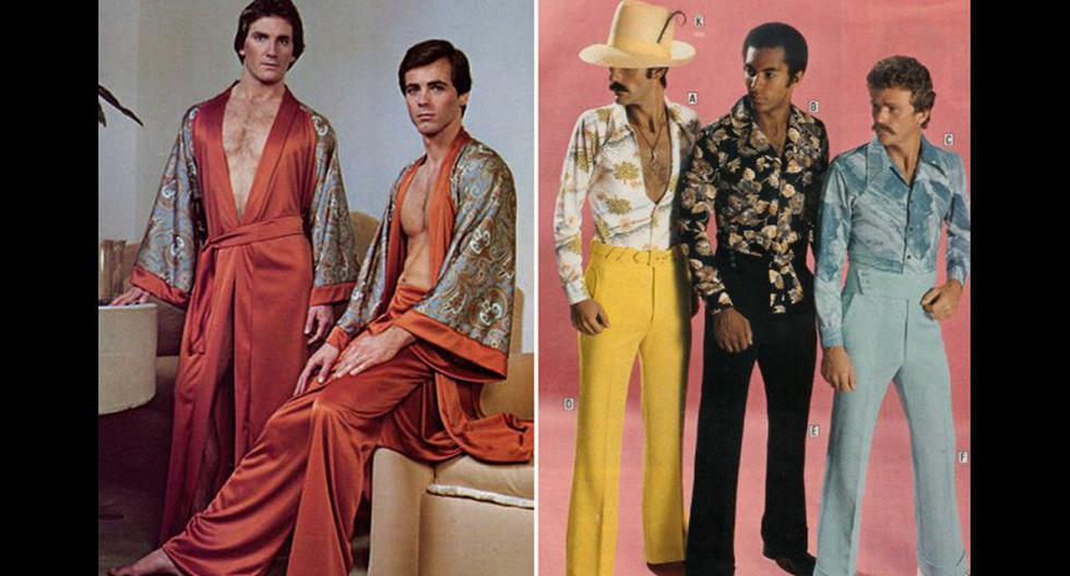 Estas imágenes muestran cómo era la moda masculina en la década de los 70. (Foto: dominio público)