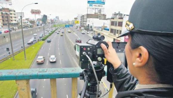 La PNP ha colocado 122 fotopapeletas por exceso de velocidad