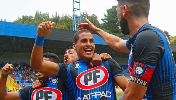 Alexander Succar convirtió su primera anotación como deportista de Huachipato. El joven delantero peruano aportó en el triunfo (2-0) sobre Audax Italiano. (Foto: Agencias)