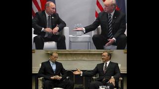 Putin-Trump / Petrov-Underwood, la foto que marcó el primer día de la G20