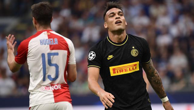 Inter vs. Slavia Praga: mejores imágenes del partido. (Foto: AFP)