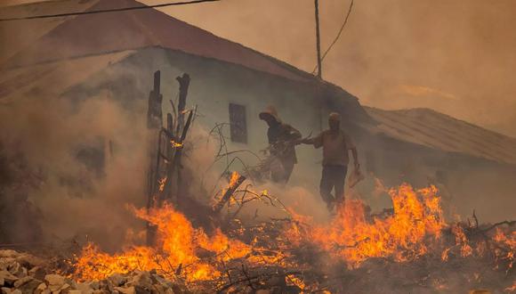 Fuentes locales indicaron que el fuego se reavivó tras tres días de calma en la zona norte de Marruecos. (Foto referencial: Fadel Senna / AFP)
