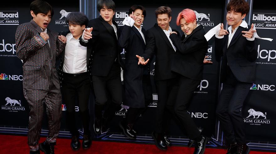 BTS en la alfombra roja de los Billboard Music Awards 2019. (Foto: Agencias)