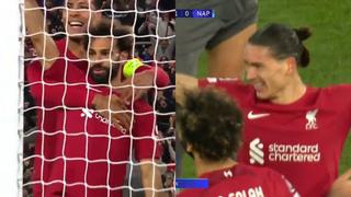 En el final: los goles de Darwin Núñez y Salah para el 2-0 de Liverpool sobre Napoli en Champions League | VIDEO