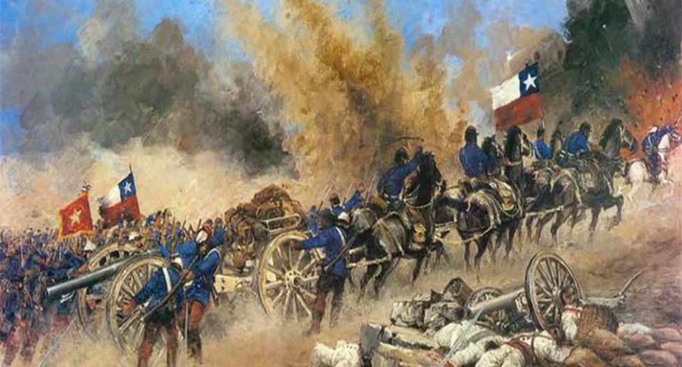 Un día como hoy Chile vence a Perú en la Batalla de Miraflores. (Foto: Difusión)