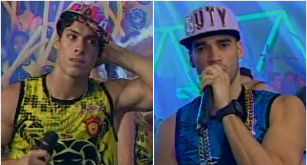 Patricio Parodi y Guty Carrera se dijeron de todo en duelo de hip hop. (Foto: Captura América TV)