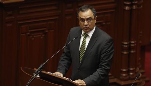 Carlos Oliva se presentó hoy en el Congreso de la República para sustentar el proyecto de Ley de Presupuesto 2020. (Foto: César Campos / GEC)