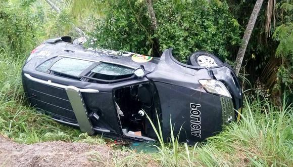 Este es el sétimo vehículo policial siniestrado en accidente de tránsito en San Martín