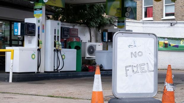 The shortage of HGV drivers has hit the UK's fuel supply chain.