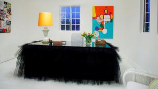 ¿Colocarías en tu casa un escritorio decorado con tutú?