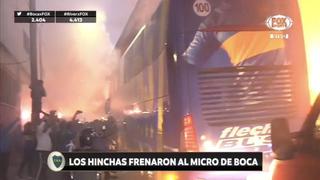 Boca Juniors vs. River Plate por Copa Libertadores: hinchas xeneizes frenaron bus de su equipo para exigir que “dejen todo en la cancha” | VIDEO