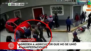 Turba tira al piso carreterilla con limones de agricultor porque no se unió al paro | VIDEO | Andahuaylas