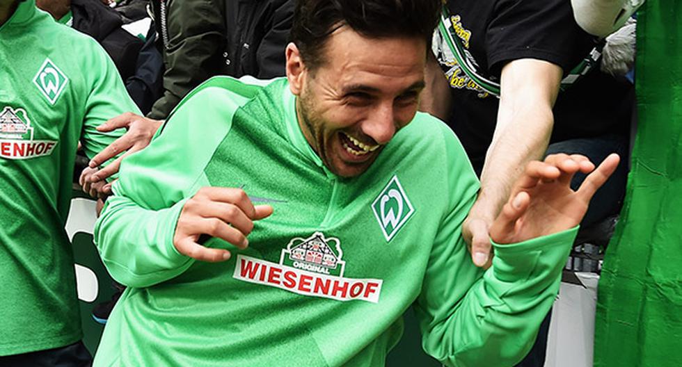 Claudio Pizarro es el hombre récord en el fútbol alemán. No solo es el máximo goleador extranjero de la Bundesliga. Ahora lo es también en el Werder Bremen (Foto: Getty Images)
