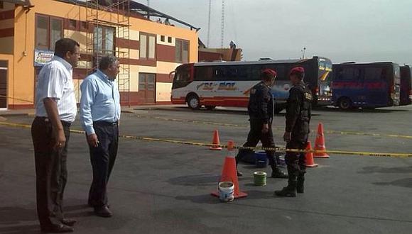 Delincuentes dejan granada en terminal terrestre de Chimbote