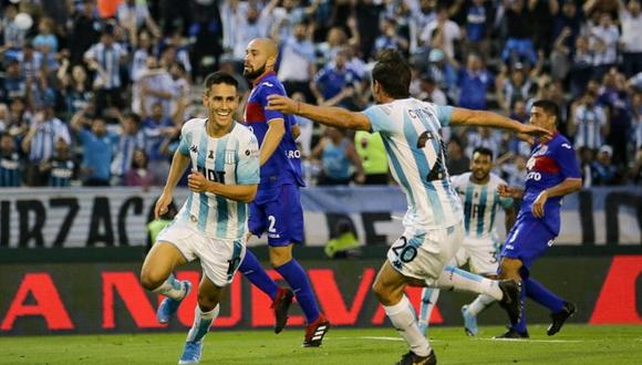 Matías Rojas convirtió el 1-0 tras un contragolpe letal | Foto: Racing