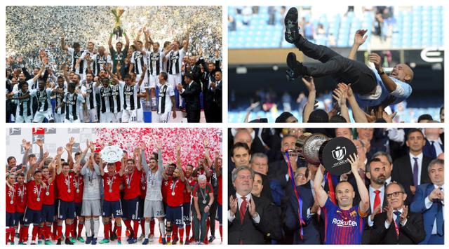 Este 2018 trajo nuevos campeones en las mejores ligas del mundo. | Fotos: Agencias