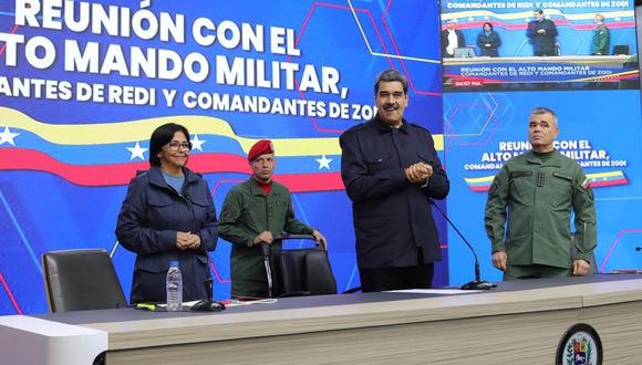Fotografía cedida por Prensa Miraflores donde se observa al presidente venezolano Nicolás Maduro en un acto de gobierno, en Caracas (Venezuela) | EFE/ Prensa Miraflores