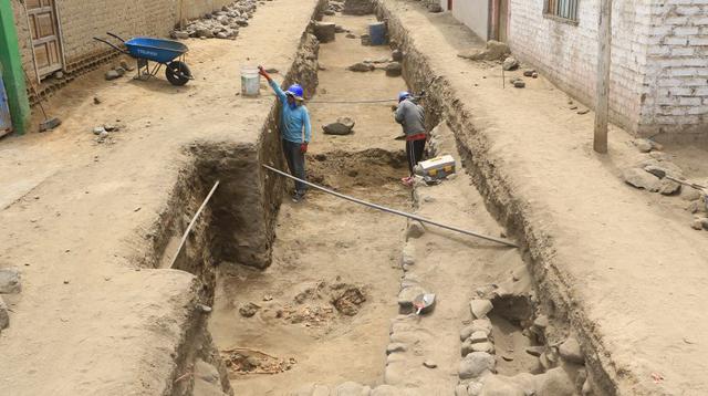 Hallazgo se dio en el sector conocido como Pampas de la Cruz en el centro poblado Las Lomas, en el distrito de Huanchaco, a unos 13 kilómetros de la ciudad de Trujillo, en la región La Libertad. (Foto: Johnny Aurazo)
