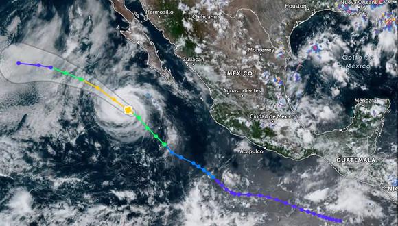Según el Servicio Meteorológico Nacional (SMN) de México, el ciclón Howard se convirtió este lunes en uno de categoría 1. (Captura de Twitter @CNPC_MX)