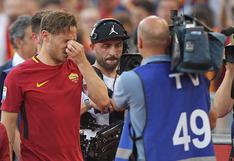 Franceso Totti jugó con la Roma su último partido y se retiró entre lágrimas