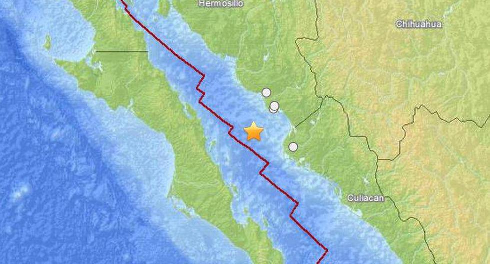 Hasta el momento no se ha emitido una alerta de tsunami por el sismo.(Imagen: usgs.gov)