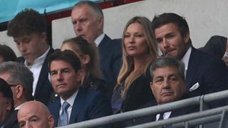 Final de la Eurocopa: Tom Cruise y su peculiar manera de celebrar el gol de Luke Shaw junto a David Beckham 