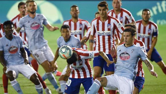 Atlético de Madrid sumó un punto en Balaídos contra el Celta de Vigo. (Foto: AFP)