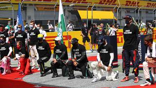 GP Estiria: La mayoría de los pilotos de Fórmula 1 posan de nuevo la rodilla en tierra 
