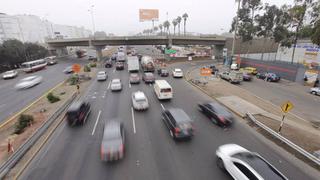 Panamericana Sur: reportan congestión vehicular por cierre temporal de carril a la altura del puente Alipio Ponce