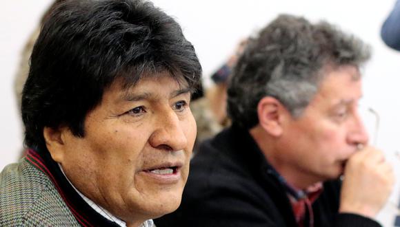 Evo Morales junto al ministro de Minería César Navarro en una imagen del pasado 7 de noviembre. (REUTERS/Manuel Claure).