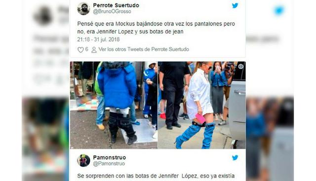 Las botas de J.Lo rápidamente fueron tendencia en las redes sociales. (Foto: Twitter)