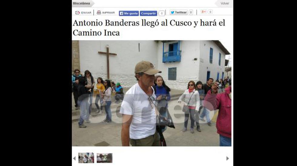 Antonio Banderas está de visita en el Cusco - 2