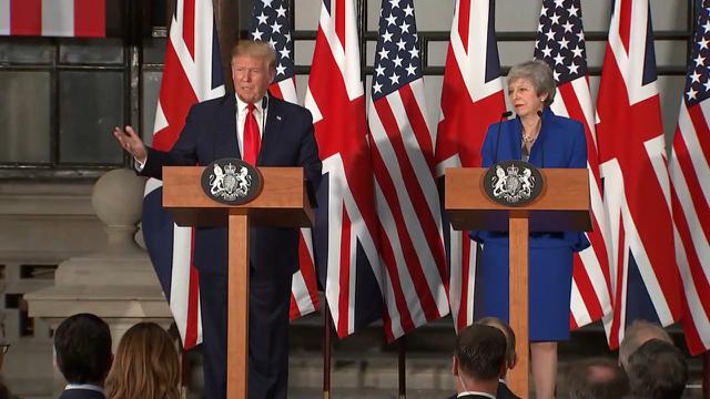 EN VIVO | Donald Trump y Theresa May brindan conferencia de prensa en Londres. Foto: Captura de video