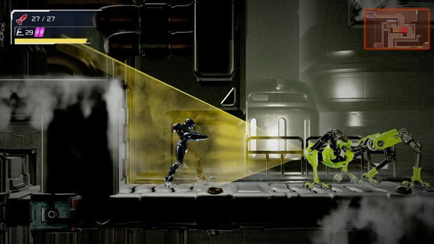En total, habrá que eliminar a siete robots E.M.M.I. (Imagen: Nintendo)