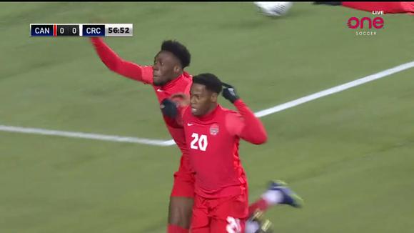 Gol de Jonathan David para el 1-0 de Canadá vs. Costa Rica. (Video: OneSoccer)