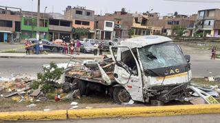 Callao: dos muertos y seis heridos tras despiste de camión en Mi Perú | VIDEO