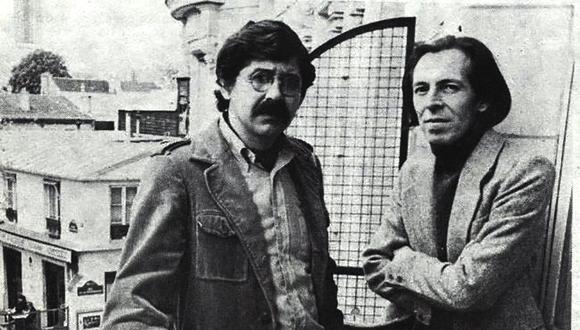 Alfredo Bryce Excenique en París, al lado de su entrañable amigo, Julio Ramón Ribeyro.