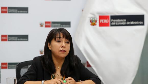 Mirtha Vásquez dijo que Bruno Pacheco debería dar un paso al costado por prudencia, pero que la decisión es de Pedro Castillo. (archivo PCM)