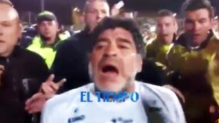 Maradona jugó partido por la paz y luego agredió a periodista