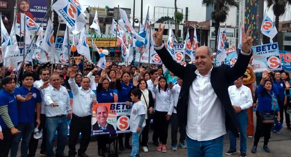 Biberto Castillo, el asesor en el ojo de la tormenta, cuando candidateó a la alcaldía de Los Olivos en el 2018.