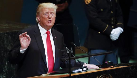 Donald Trump deplora en la Asamblea General de la ONU "una tragedia humana" en Venezuela. (EFE).