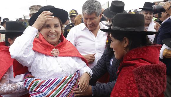 La presidenta Dina Boluarte fue agredida durante una visita a la región Ayacucho el último sábado 20 de enero. (Foto: Presidencia)