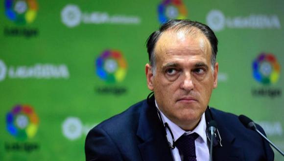 El presidente de LaLiga insta a los clubes profesionales a realizarse el test de coronavirus. (Foto: AFP)